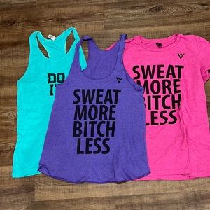 Athletic tank tops and shirt